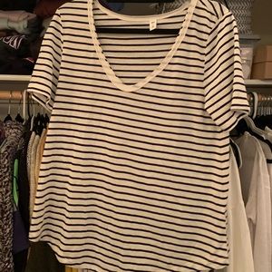 Striped short sleeve